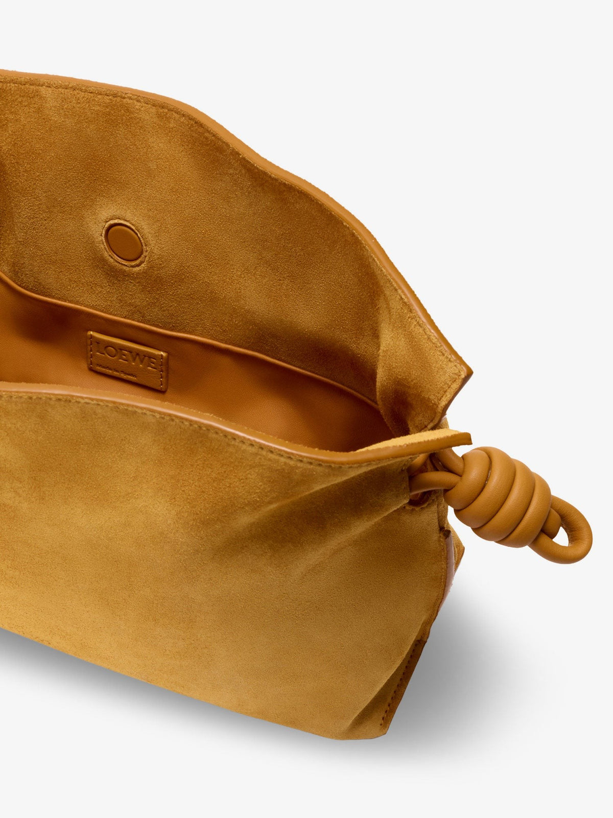 Loewe Women's Flamenco Suede Handbag Yellow, view 5