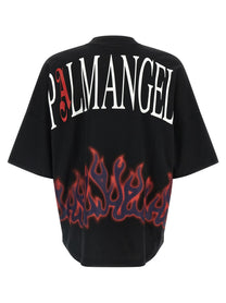 Palm Angels Flames Shirt Black