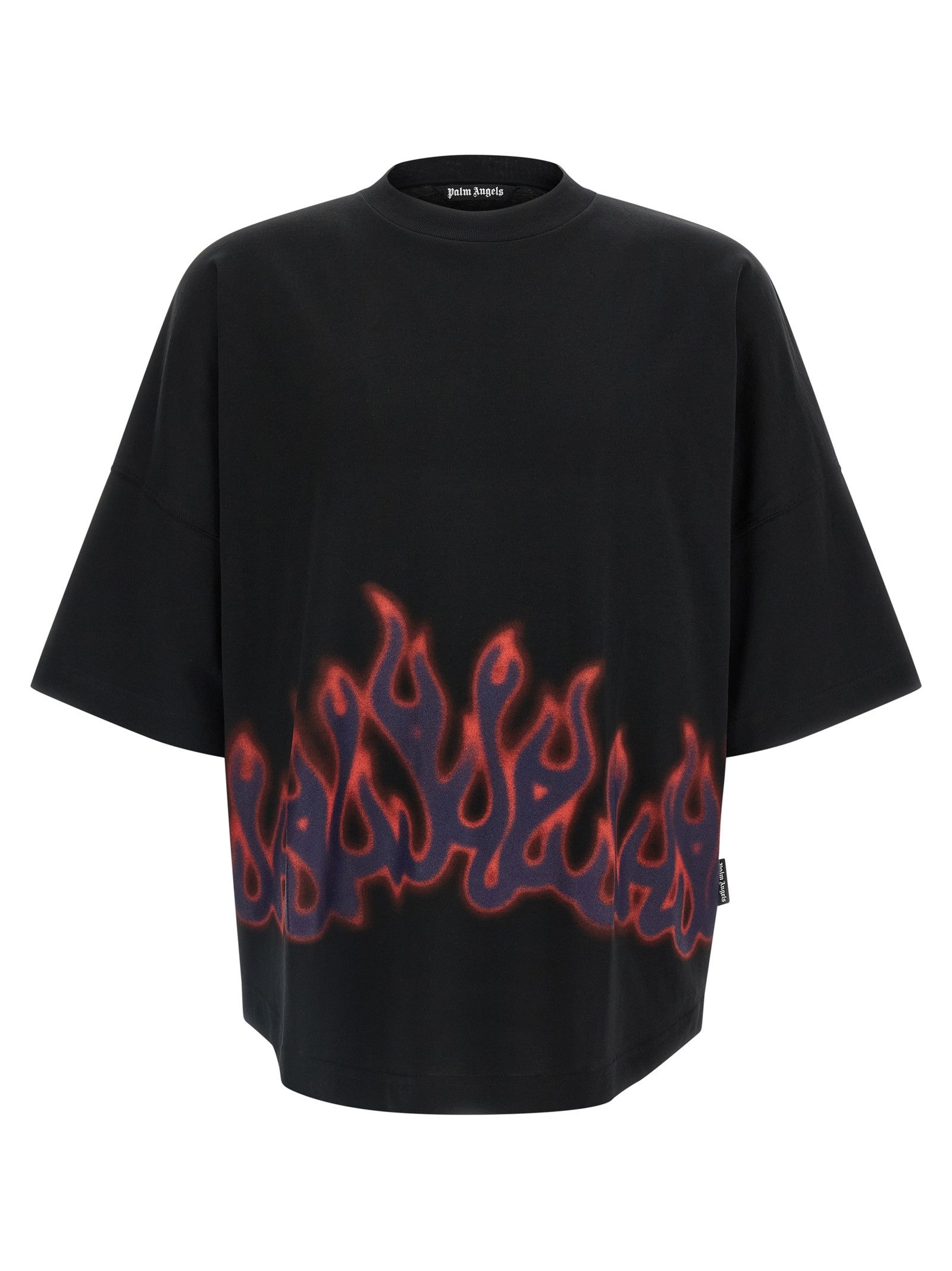Palm Angels Flames Shirt Black