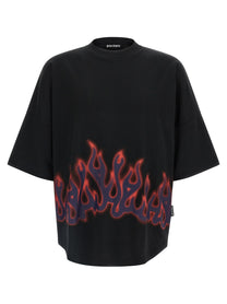 Palm Angels Flames Shirt Black