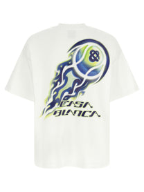 Casablanca Flaming Tennis Ball Shirt White