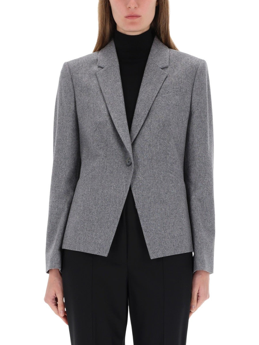 BOSS Women's Flannel Blazer Grey