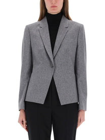 BOSS Women's Flannel Blazer Grey
