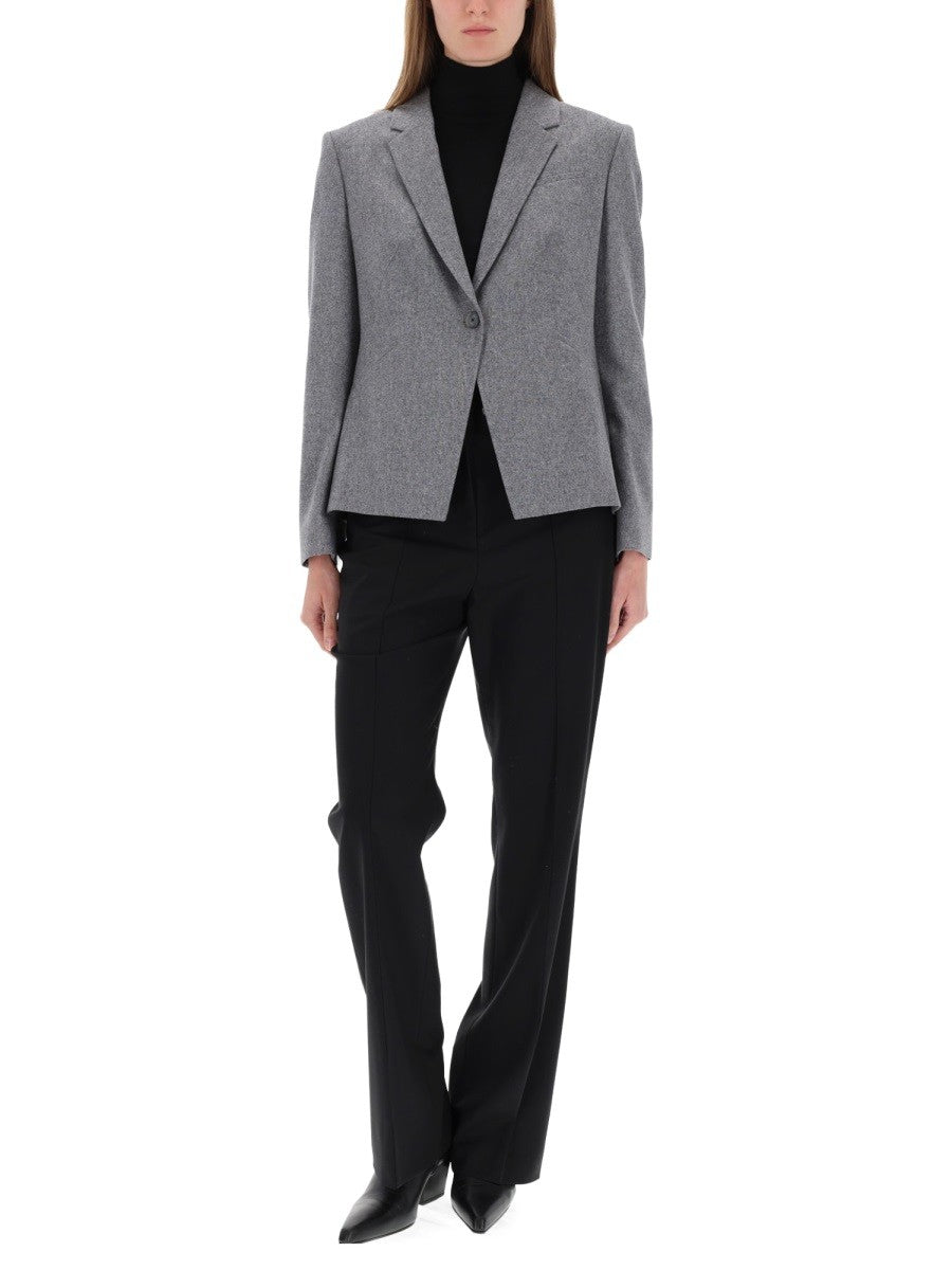 BOSS Women's Flannel Blazer Grey