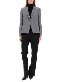 BOSS Women's Flannel Blazer Grey