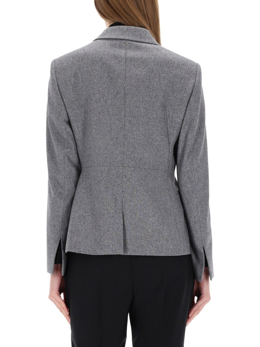 BOSS Women's Flannel Blazer Grey