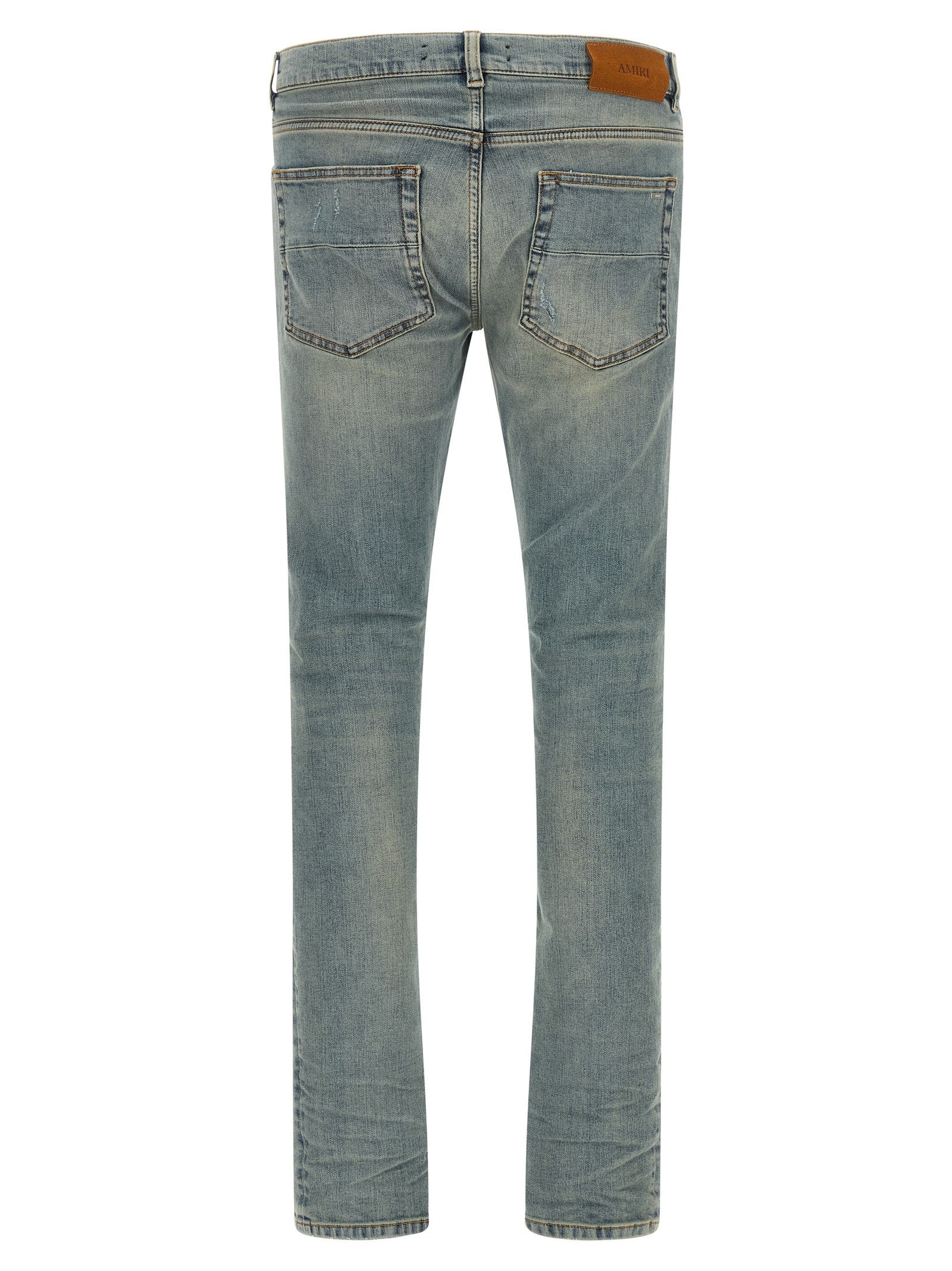 AMIRI Flannel MX1 Jeans Blue