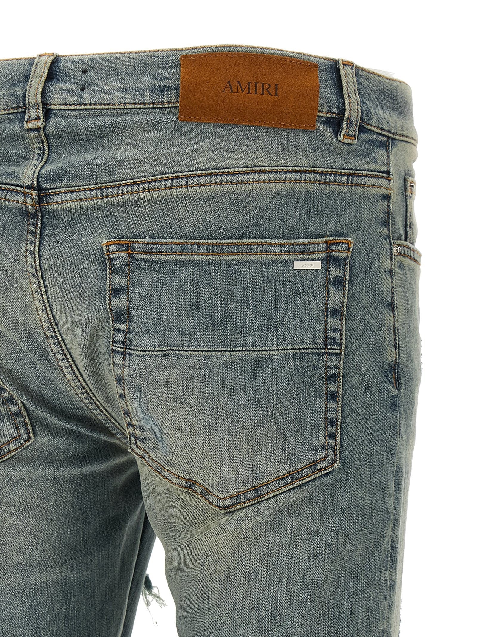 AMIRI Flannel MX1 Jeans Blue