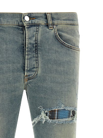 AMIRI Flannel MX1 Jeans Blue