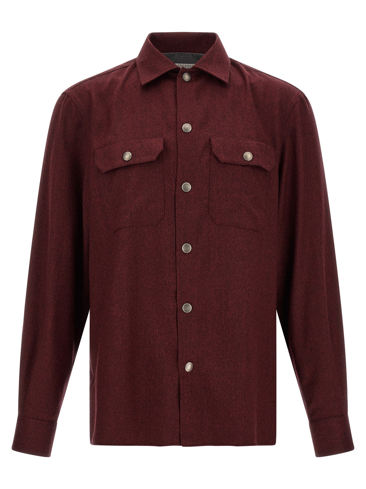 Brunello Cucinelli Flannel Overshirt Red
