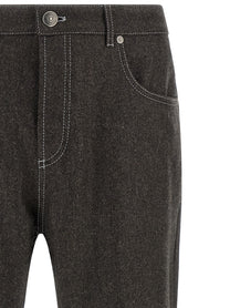 Brunello Cucinelli Flannel Pants Grey, view 3