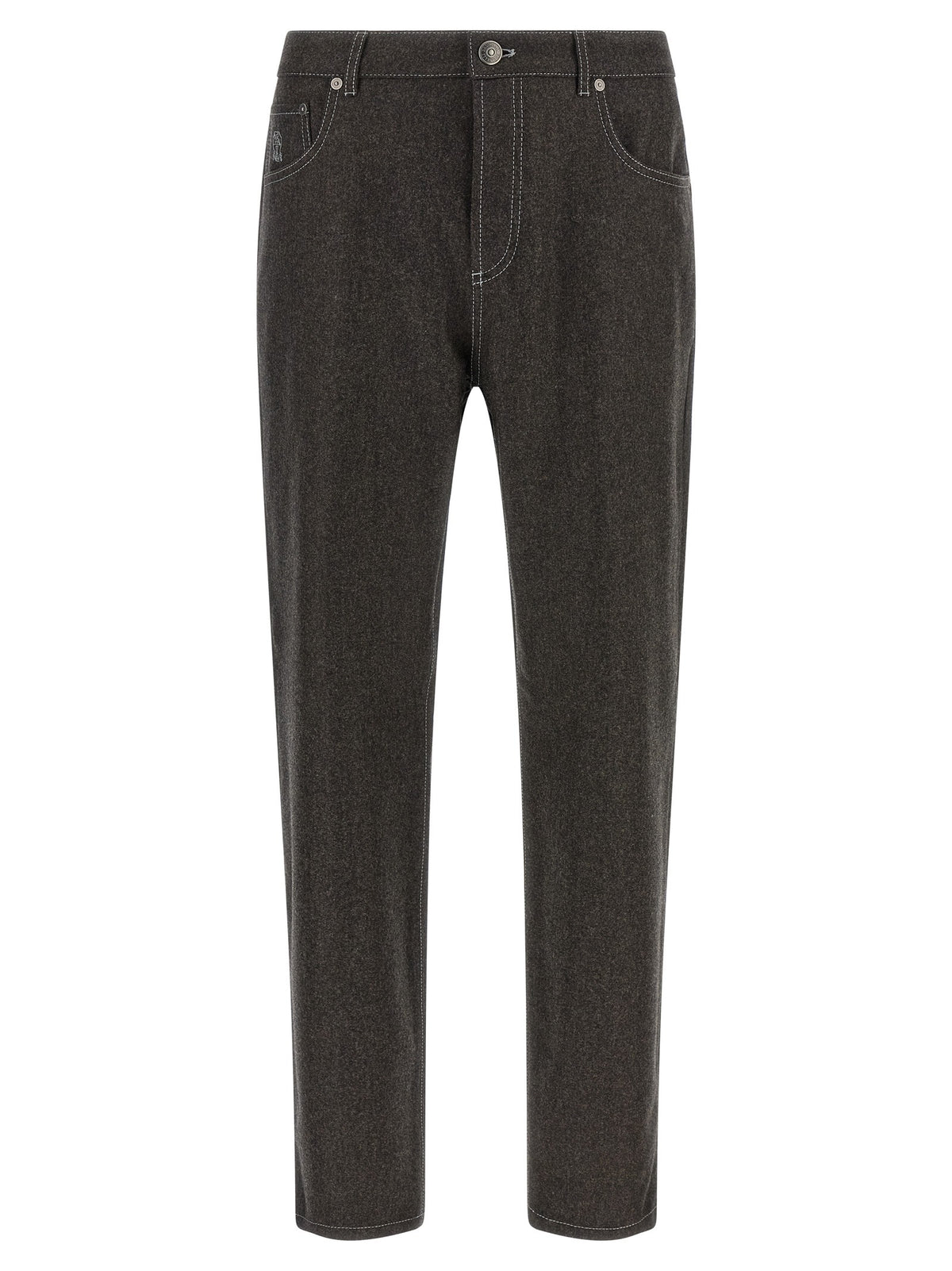 Brunello Cucinelli Flannel Pants Grey