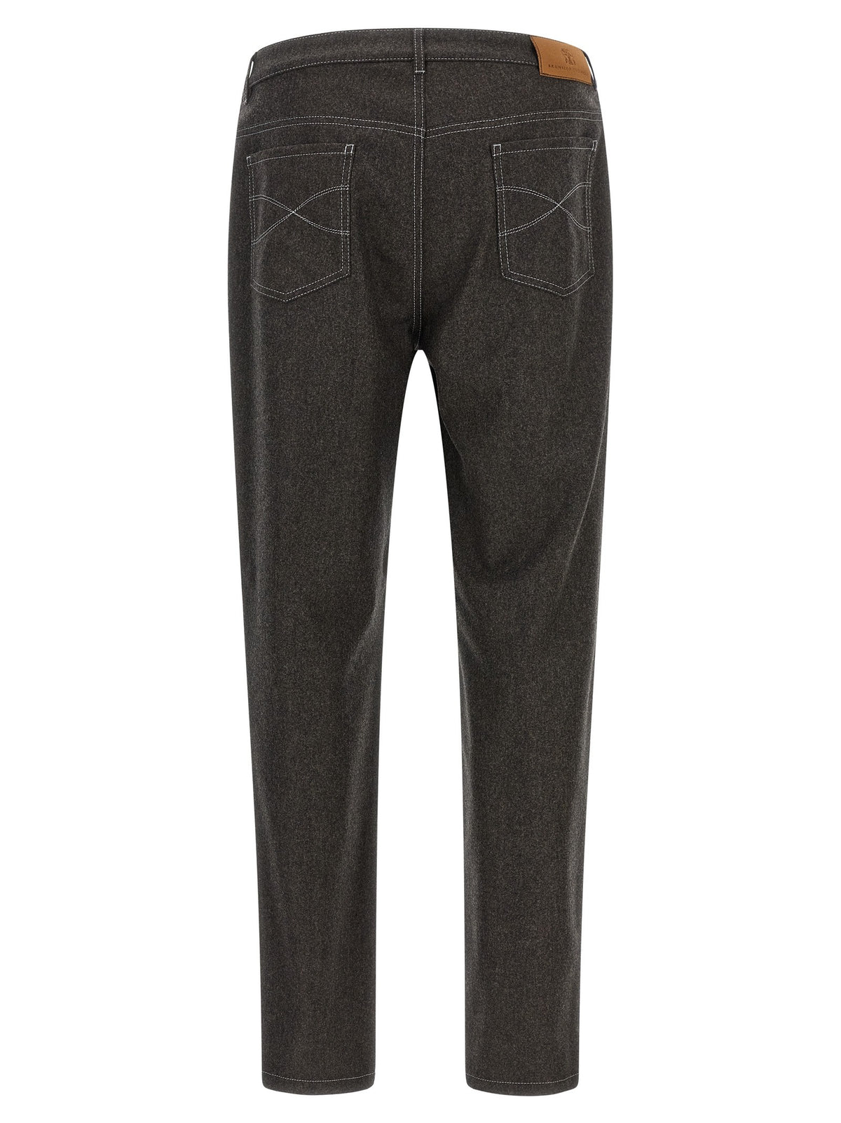 Brunello Cucinelli Flannel Pants Grey, view 2