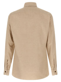 Borriello Flannel Shirt Beige