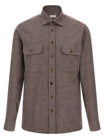 Borriello Flannel Shirt Brown