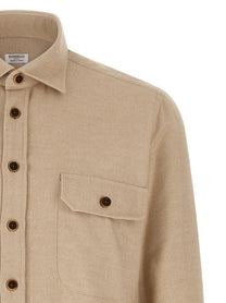 Borriello Flannel Shirt Beige