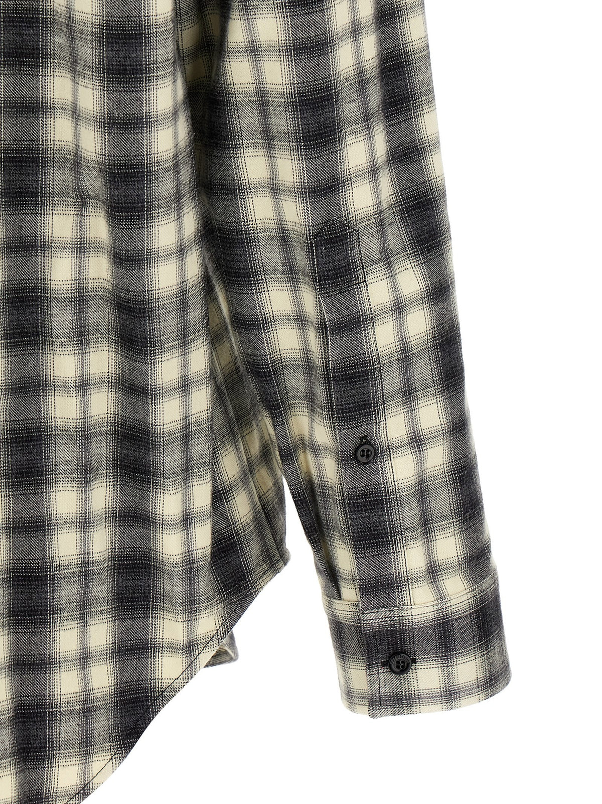 Balenciaga Flannel Shirt White, view 4