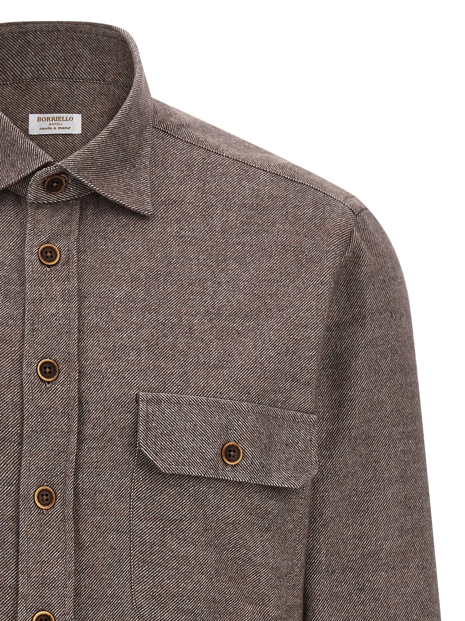 Borriello Flannel Shirt Brown