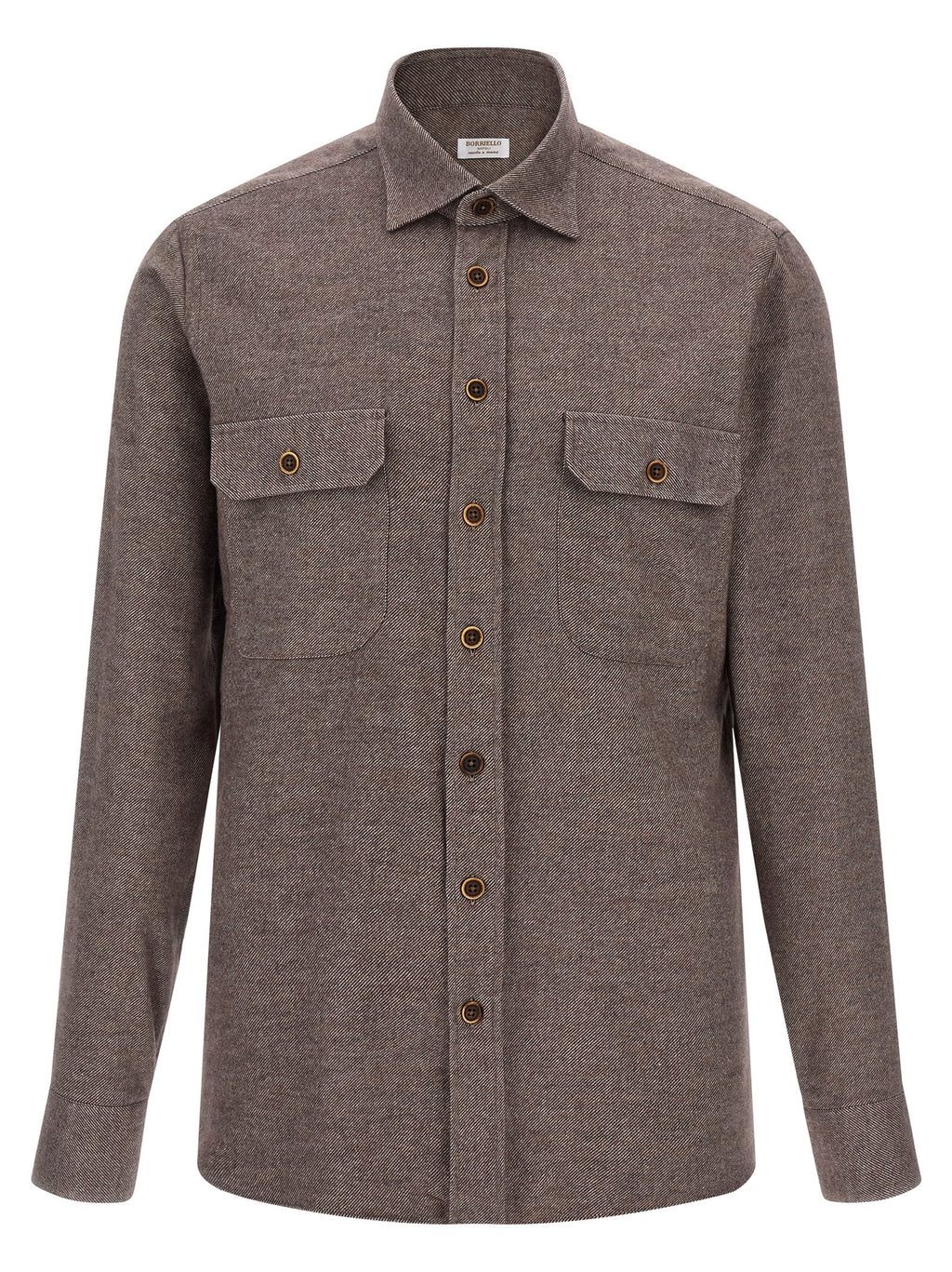 Borriello Flannel Shirt Brown