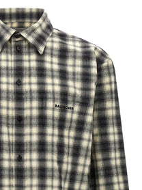 Balenciaga Flannel Shirt White