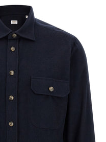 Borriello Flannel Shirt Blue