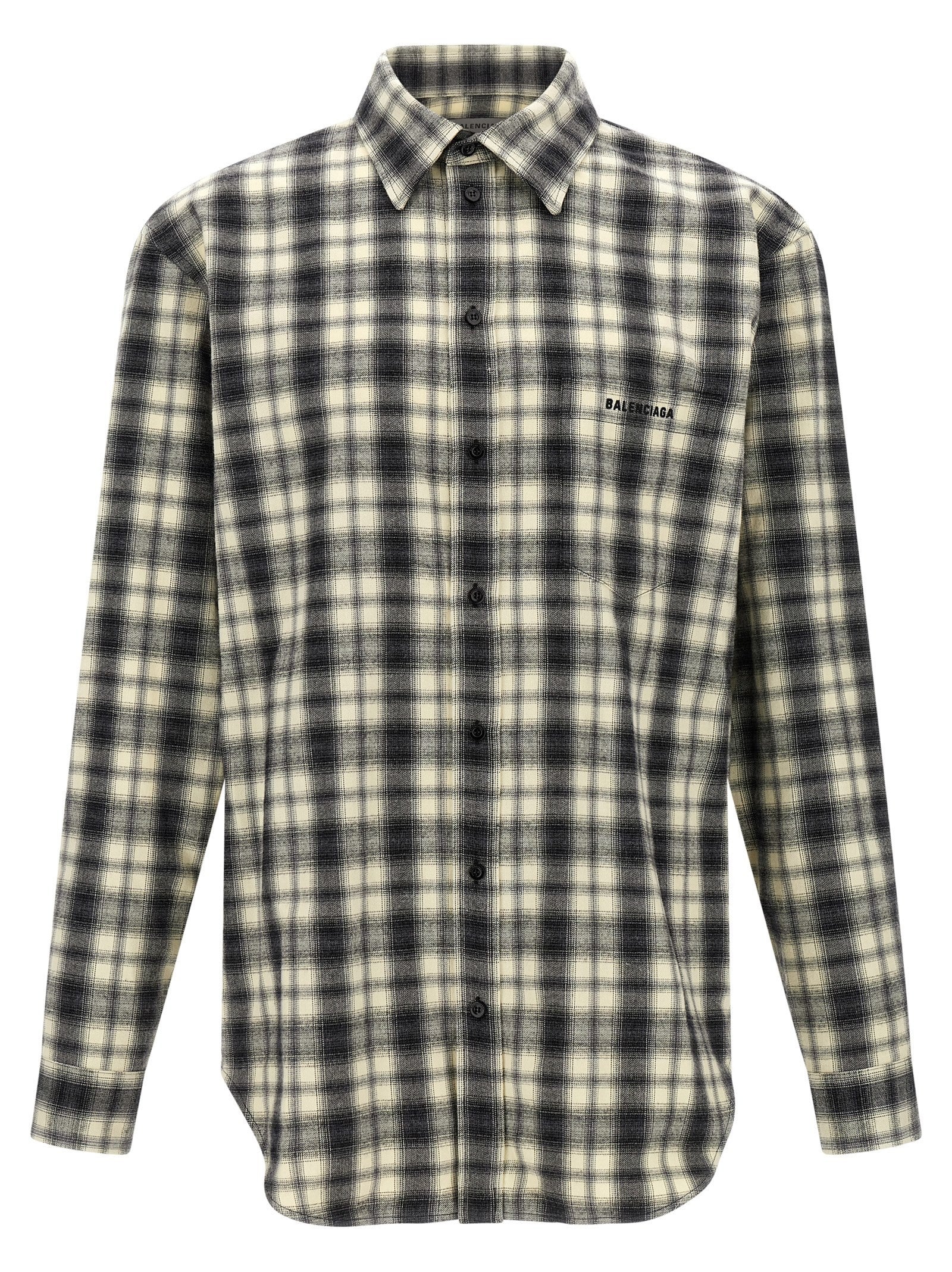 Balenciaga Flannel Shirt White