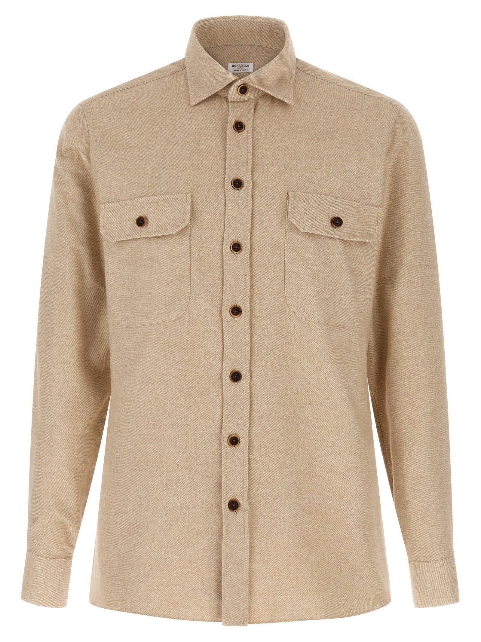 Borriello Flannel Shirt Beige
