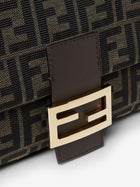 Fendi Women's Flap FF Zucca Jacquard Shoulder Bag Black