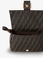 Fendi Women's Flap FF Zucca Jacquard Shoulder Bag Black
