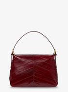 Fendi Women's Flap Missina Leather Shoulder Bag Red