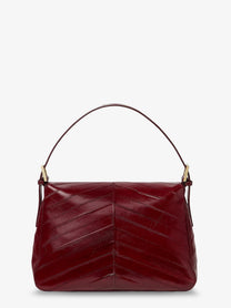Fendi Women's Flap Missina Leather Shoulder Bag Red