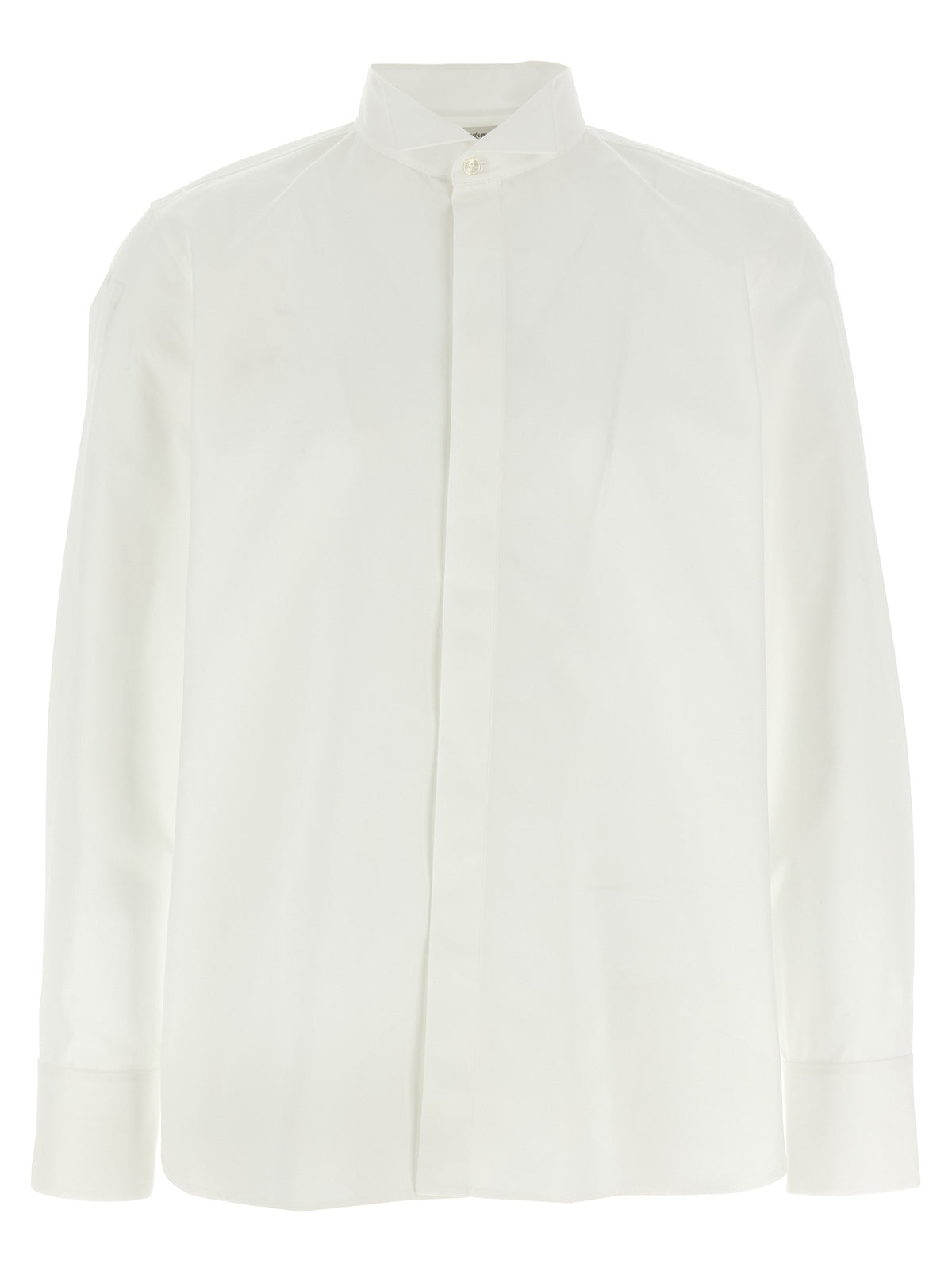 Saint Laurent Flap Collar Shirt White
