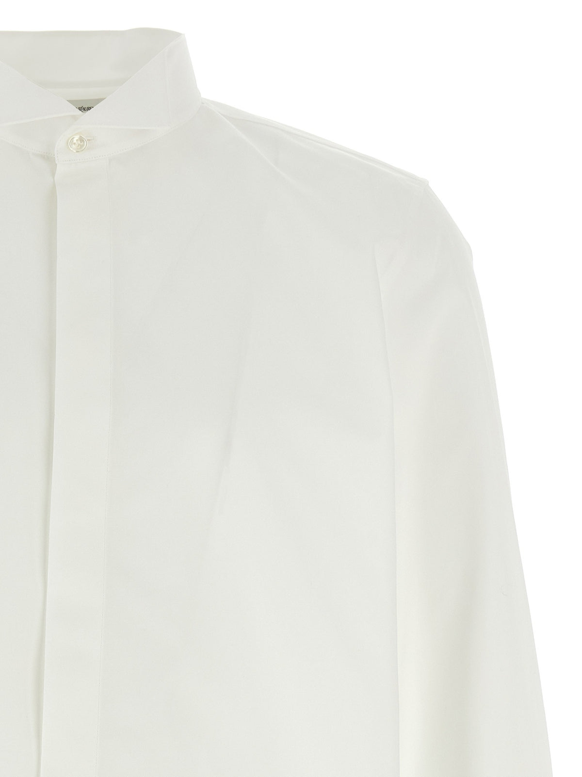 Saint Laurent Flap Collar Shirt White, view 3
