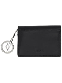 Ganni Women's Flap Puddle Card Holder Black