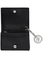 Ganni Women's Flap Puddle Card Holder Black