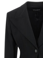Dolce&amp;Gabbana Flared Blazer Black, view 3