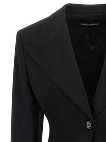 Dolce&amp;Gabbana Flared Blazer Black, view 3
