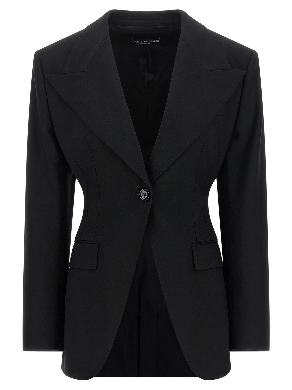 Dolce&amp;Gabbana Flared Blazer Black