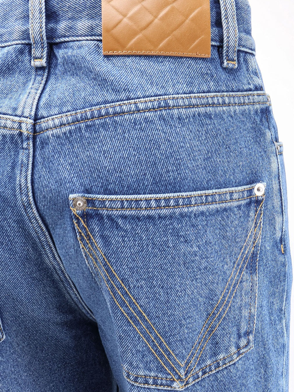 Bottega Veneta Women's Flared Cotton Jeans Blue