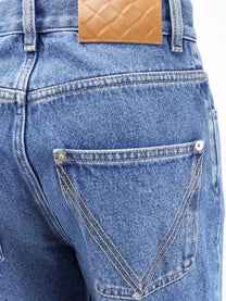 Bottega Veneta Women's Flared Cotton Jeans Blue