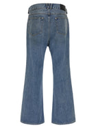 Willy Chavarria Flared Jeans Blue