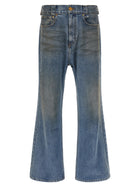 Willy Chavarria Flared Jeans Blue