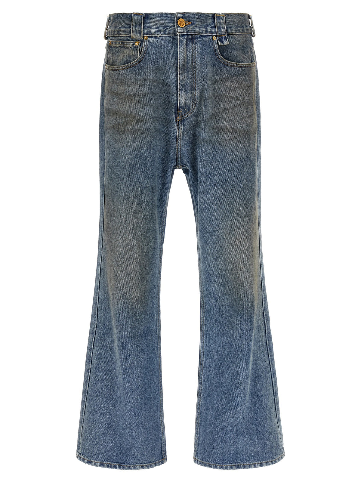 Willy Chavarria Flared Jeans Blue
