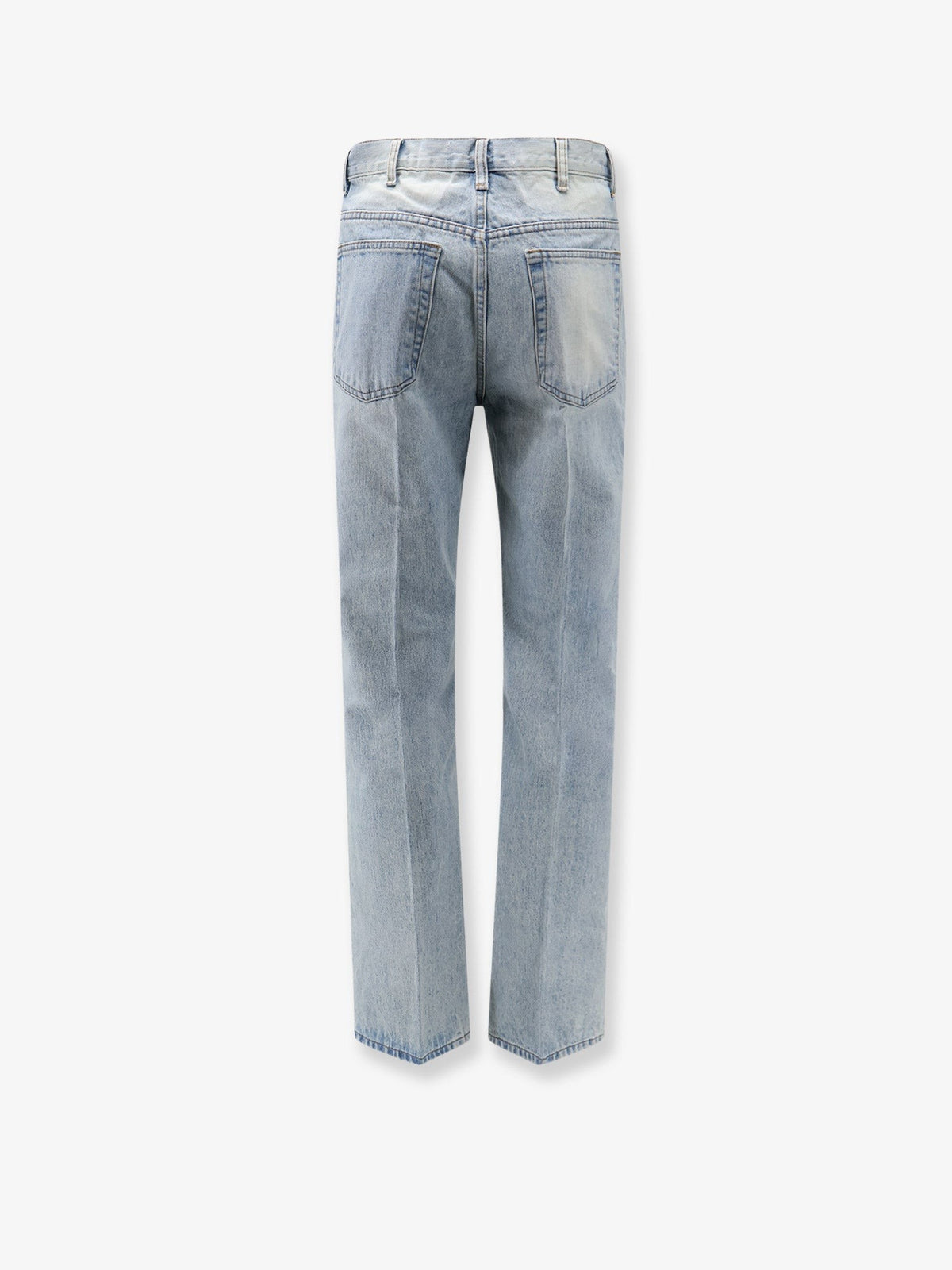 Tonywack Men's Flared Leg Cotton Jeans Blue