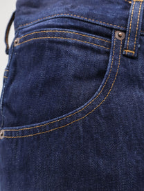 Tonywack Men's Flared Leg Cotton Jeans Blue