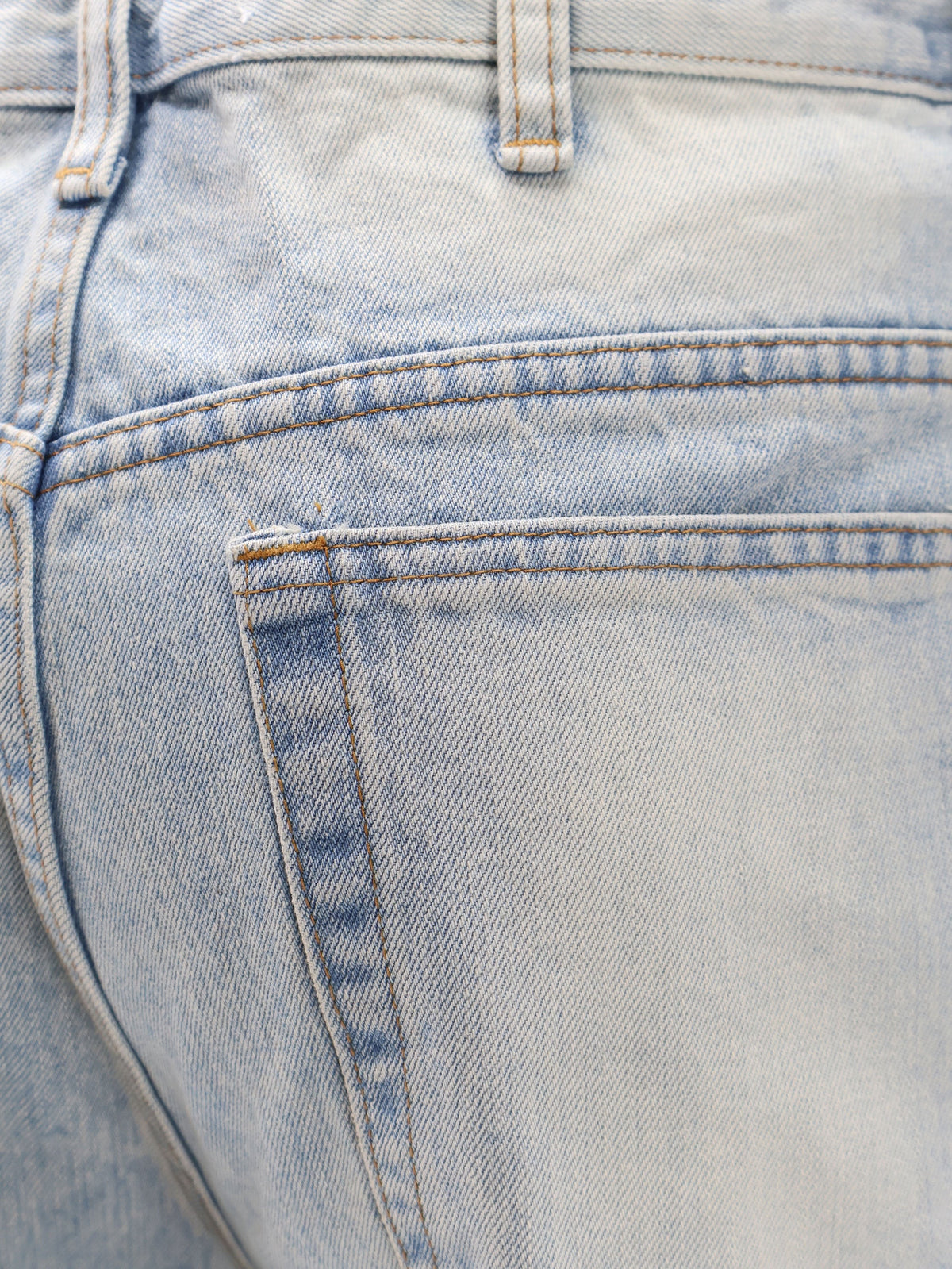 Tonywack Men's Flared Leg Cotton Jeans Blue