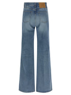 Ami Paris Flared Leg Jeans Blue, view 2
