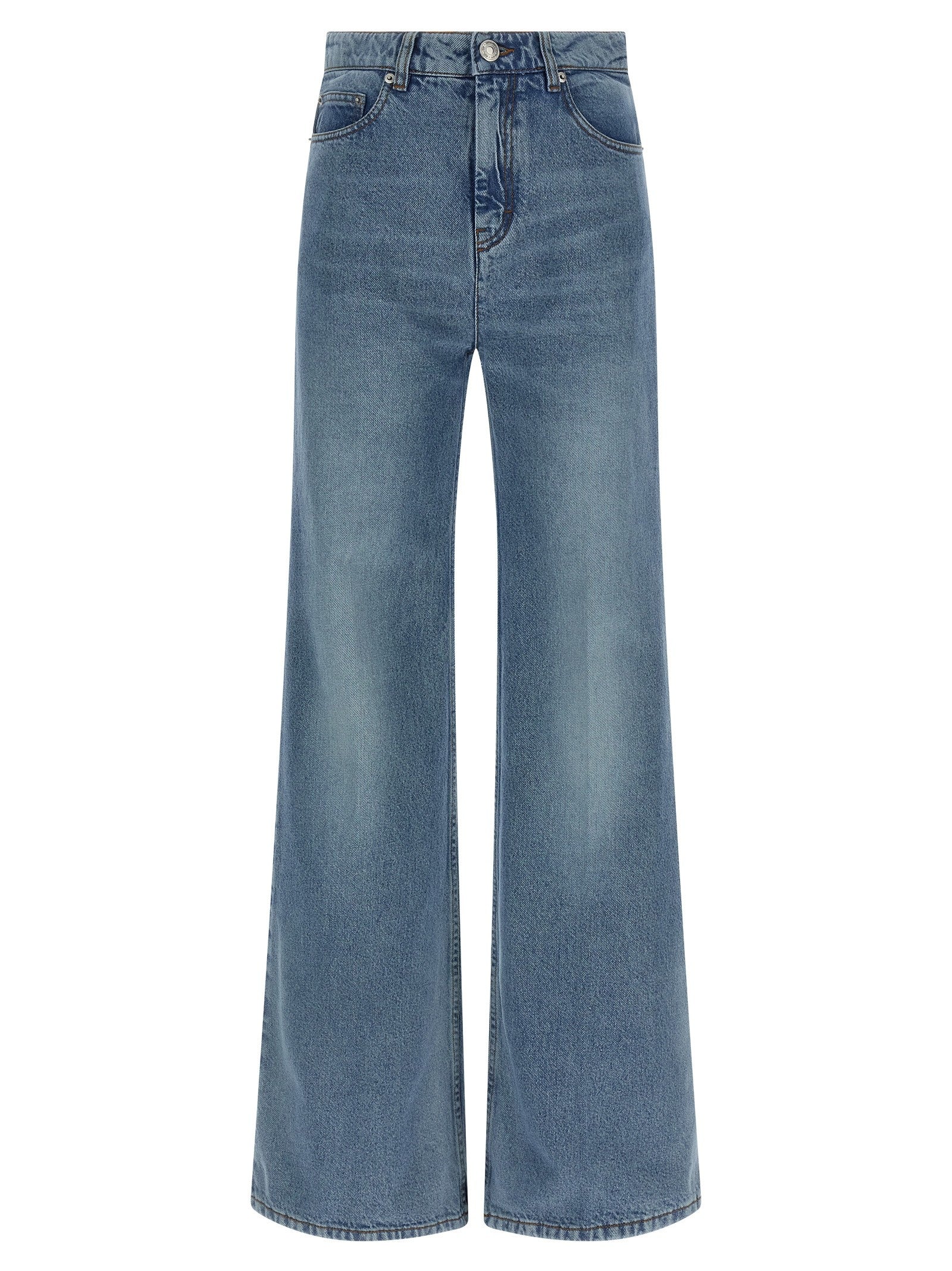 Ami Paris Flared Leg Jeans Blue