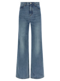 Ami Paris Flared Leg Jeans Blue