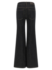 Brunello Cucinelli Flared Leg Jeans Blue